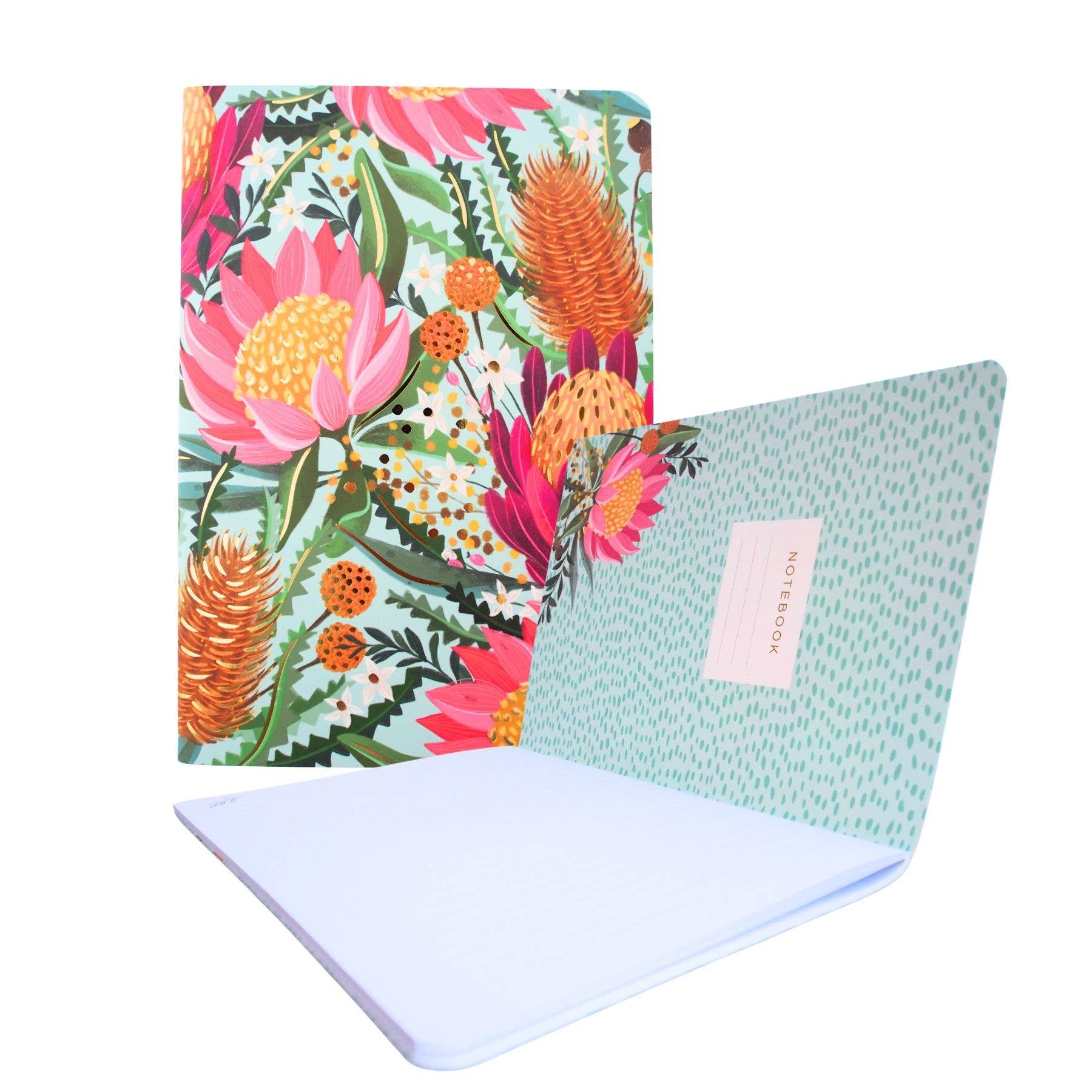 Bushland Botanical Notebook 2pk - Asst Designs - Land to Coast