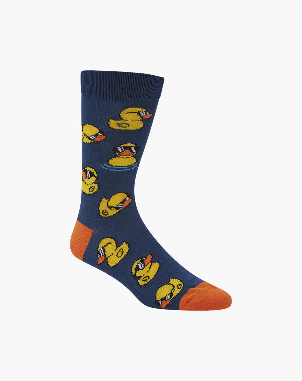 MENS Fun Socks Yellow Blue Orange DUCK THUGS BAMBOO SOCK