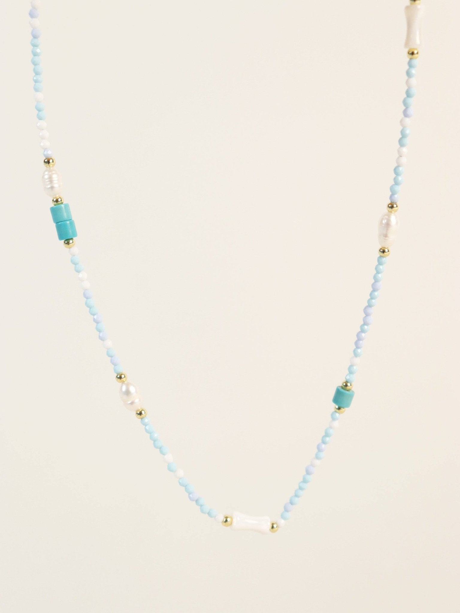 Calypso Pearl Beaded Necklace - Land to Coast