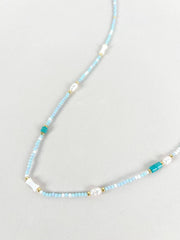 Calypso Pearl Beaded Necklace - Land to Coast