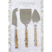 Cheese Knife Mix Rattan Handle - Land to Coast
