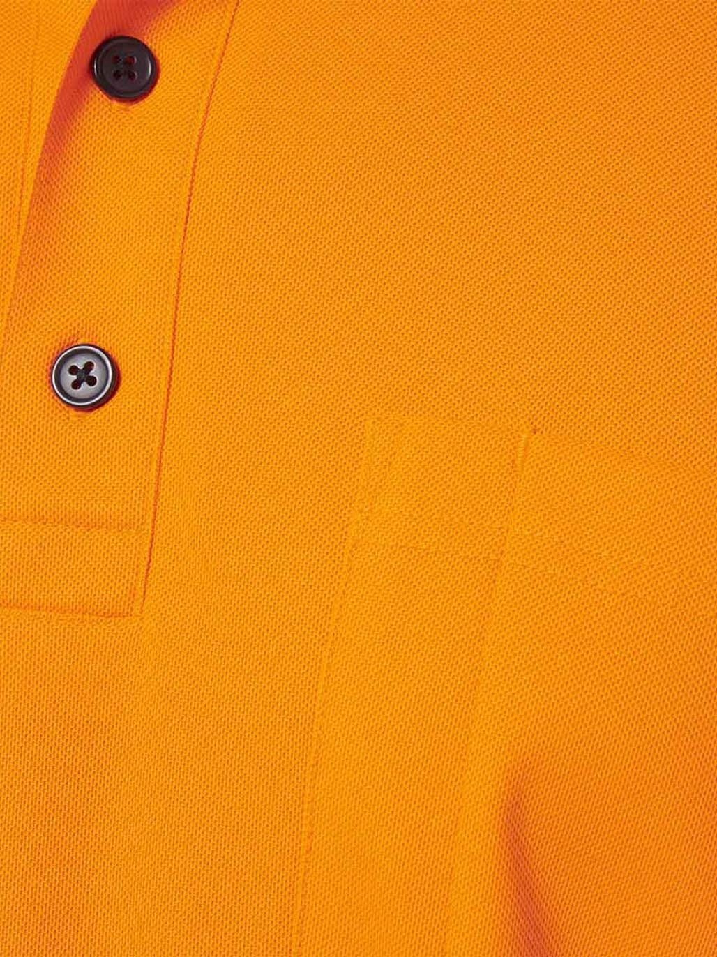 Core Hi Vis Short Sleeve Spliced Work Polo – Orange/Navy Y19616 - Land to Coast