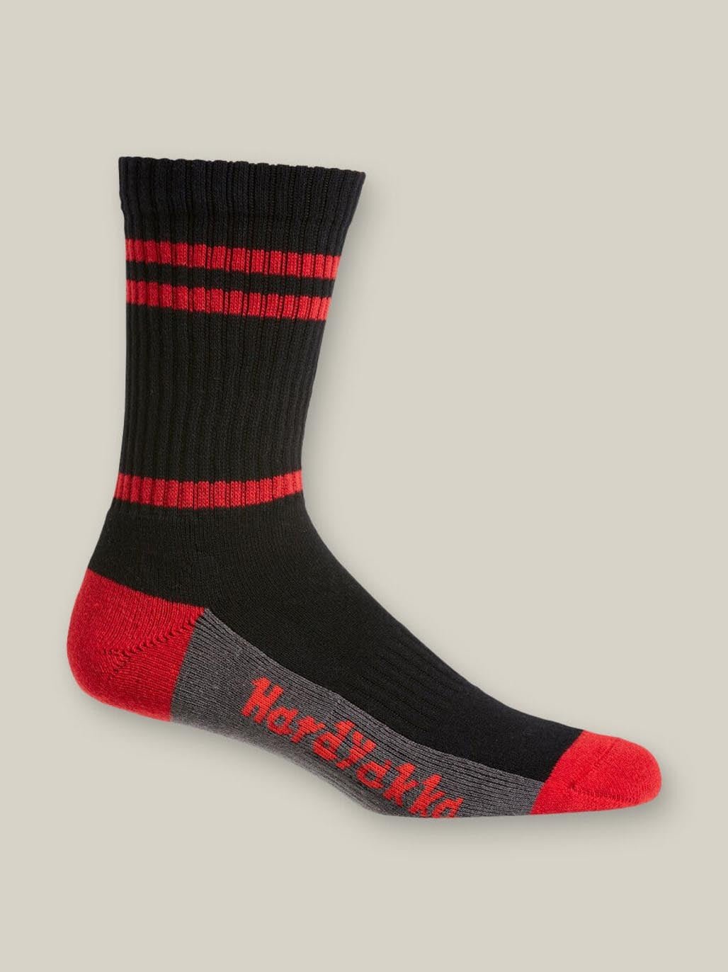 Core Padded Cotton Rich Crew Work Socks 5 Pack Multi Colour Seam Free Y20035 - Land to Coast