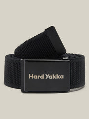 Core Stretch Webbed Work Belt Black with Bottle Opener Buckle Y26791 - Land to Coast