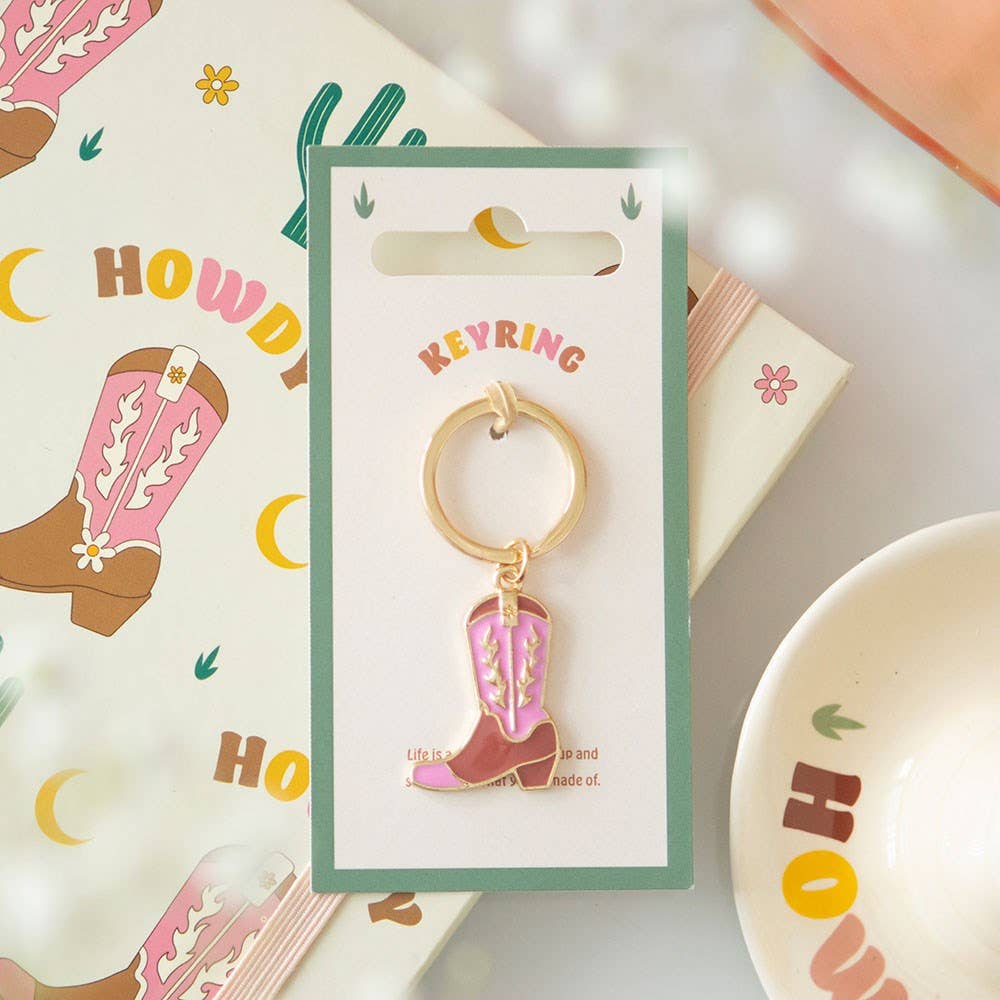 Cowboy Book Keyring - Land to Coast