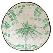 Coco Bowl Palm Deep Green handmade with natural materials Coastal Gift