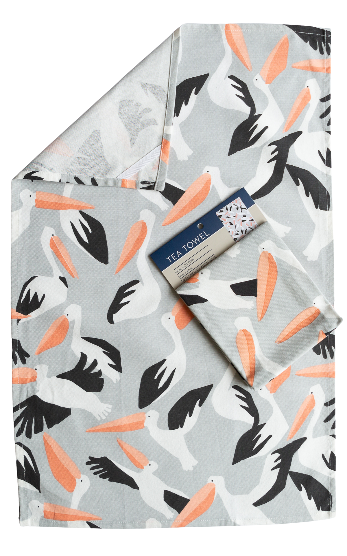 Tea Towel - Pelicans Cotton Tea Towel * Designed in Australia * Tea Towels* 100% Cotton * Dimensions: 74cm high x 47cm wide