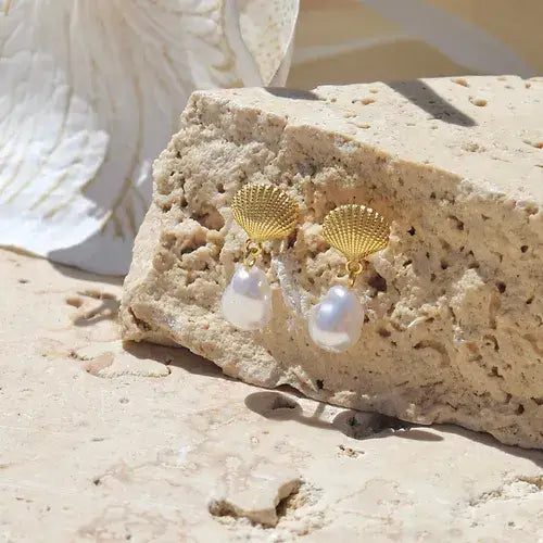 Sea Soul Home Tika Coastal Shell Necklace Women’s Jewellery 925 Sterling Silver Gold