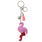 Keyring Bag Hanger Pink Red Flamingo