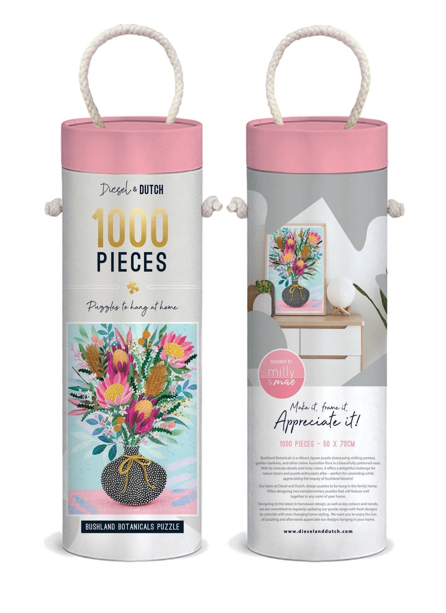 Diesel & Dutch 1000pc Botanical Bushland Wall Jigsaw Puzzle PUZ053 - Land to Coast