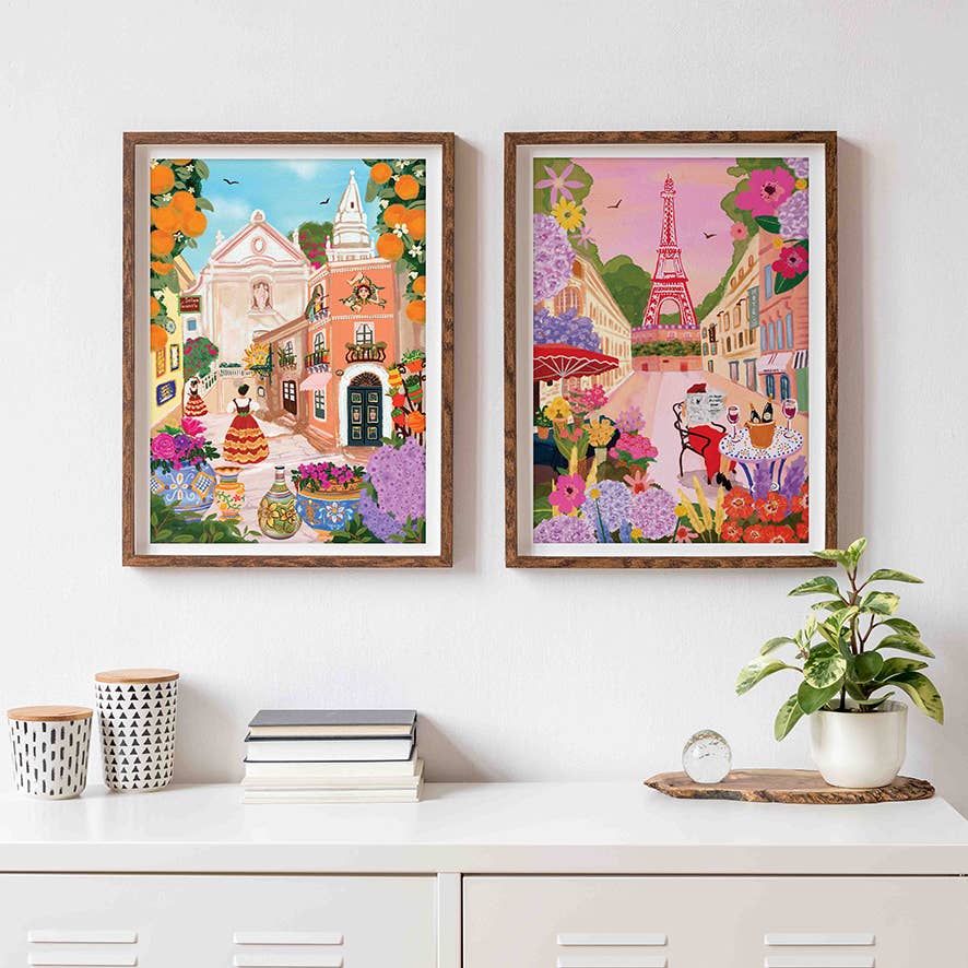 Diesel & Dutch 1000pc Paris In Bloom Wall Jigsaw Puzzle PUZ046 - Land to Coast