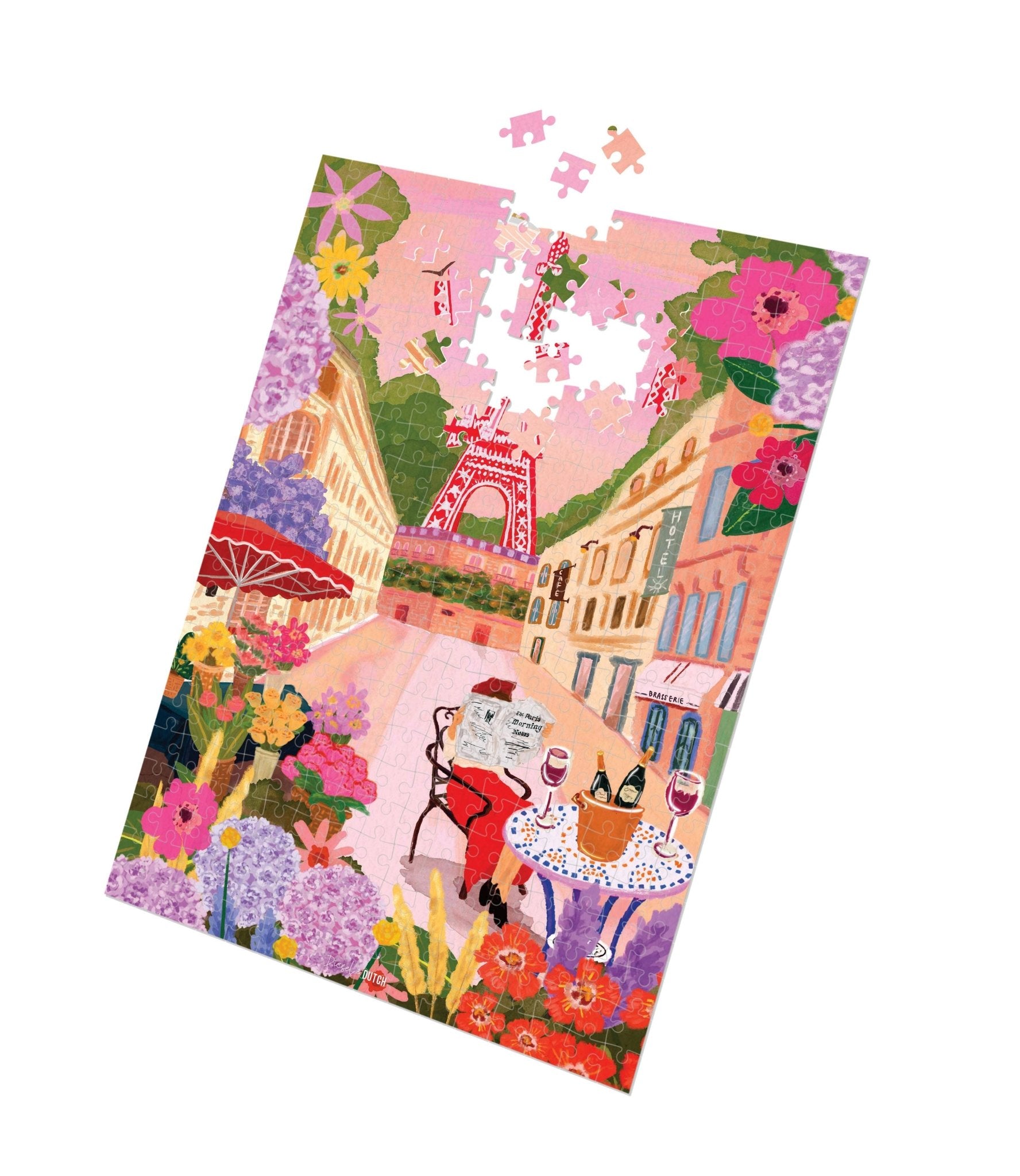 Diesel & Dutch 1000pc Paris In Bloom Wall Jigsaw Puzzle PUZ046 - Land to Coast