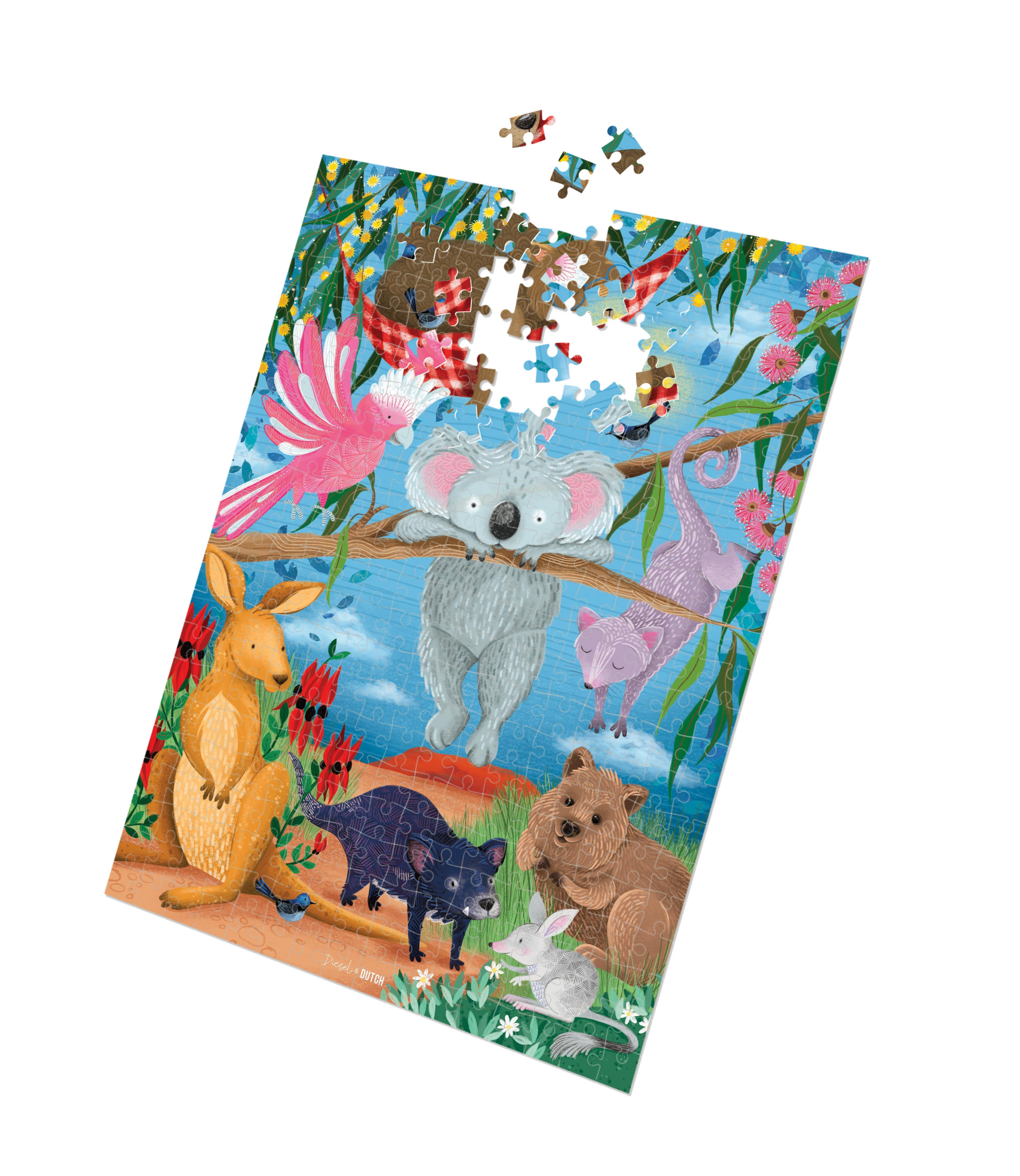 Diesel & Dutch 1000pc Wildlife Down Under Wall Puzzle PUZ054 - Land to Coast