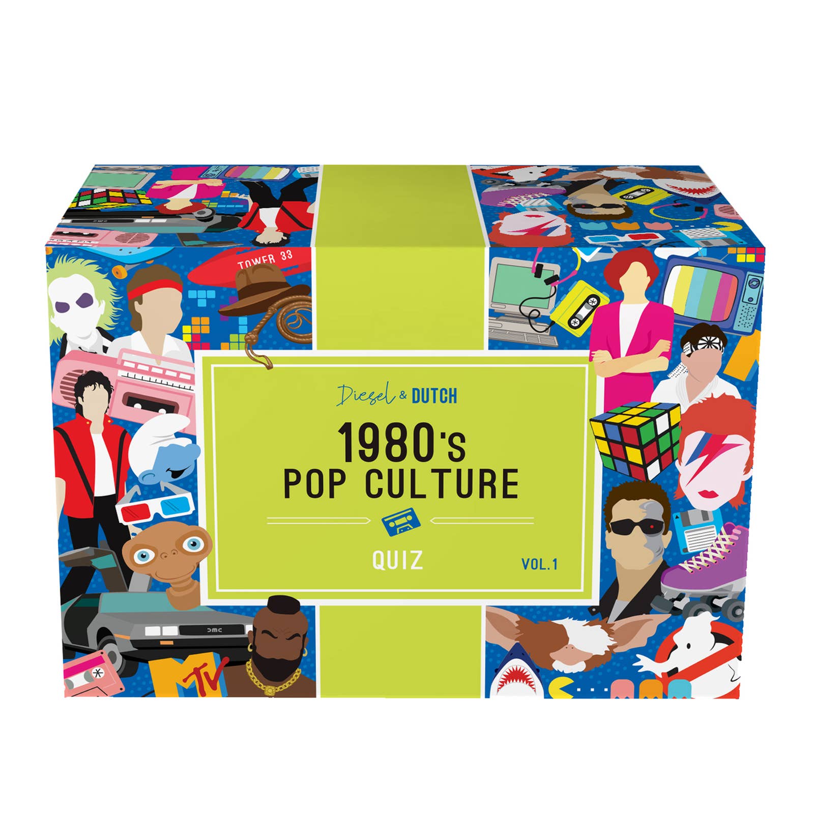 Diesel & Dutch 1980s Pop Culture Trivia Party Game Cards TRI010 - Land to Coast