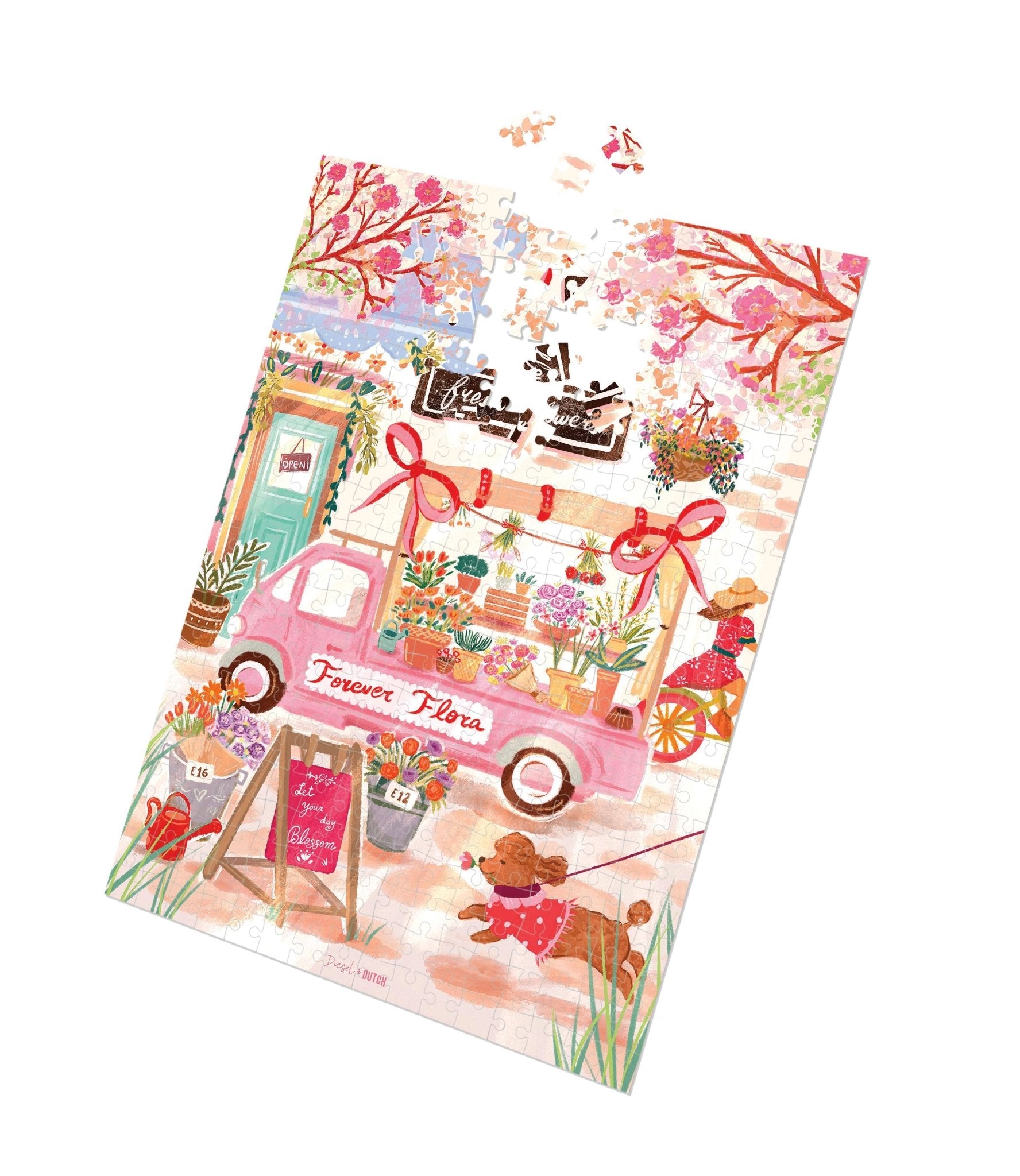 Diesel & Dutch Fresh Flowers 1000pc Wall Jigsaw Puzzle PUZ056 - Land to Coast
