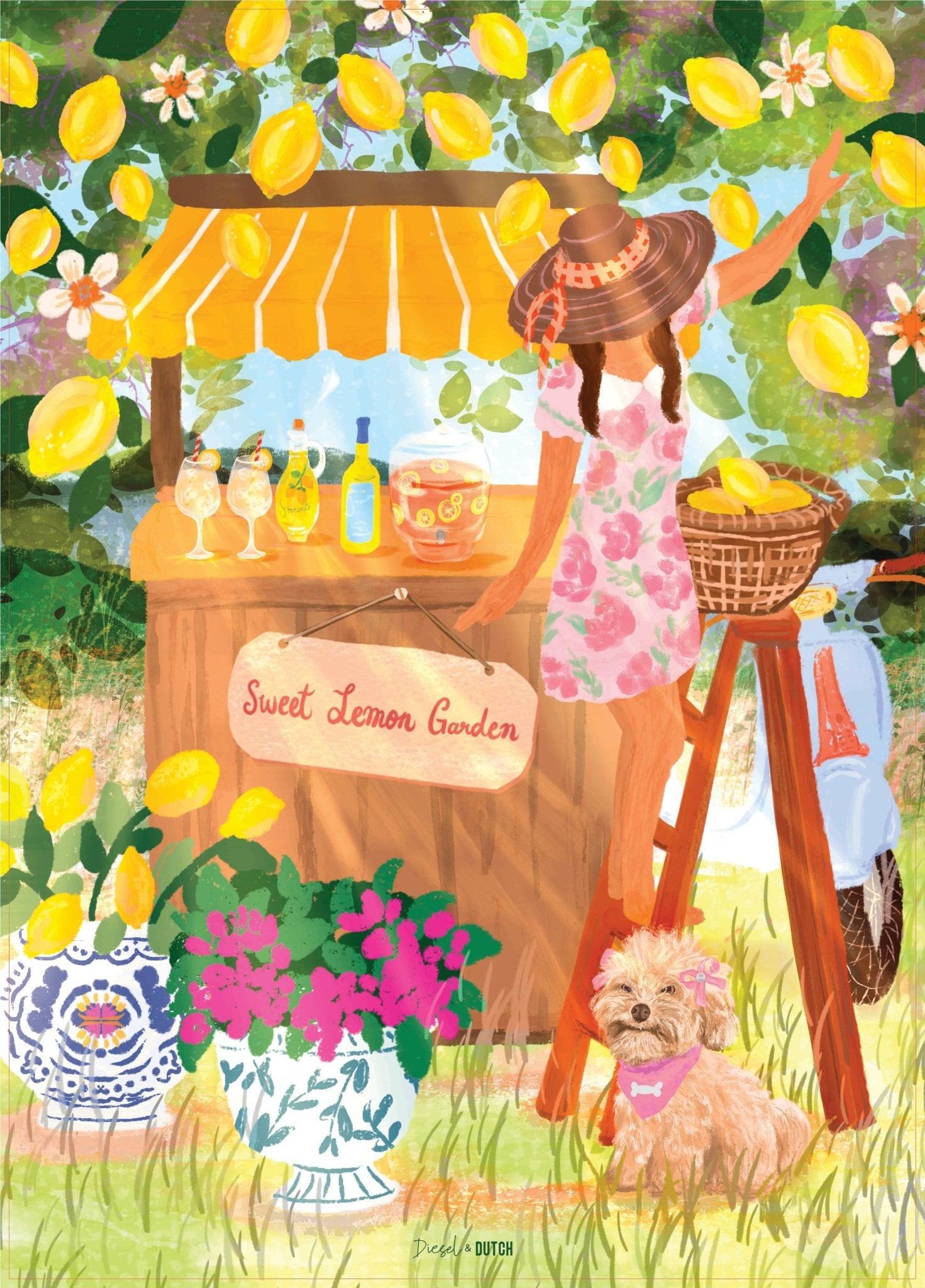 Diesel & Dutch Sweet Lemons 1000pc Wall Jigsaw Puzzle PUZ057 - Land to Coast