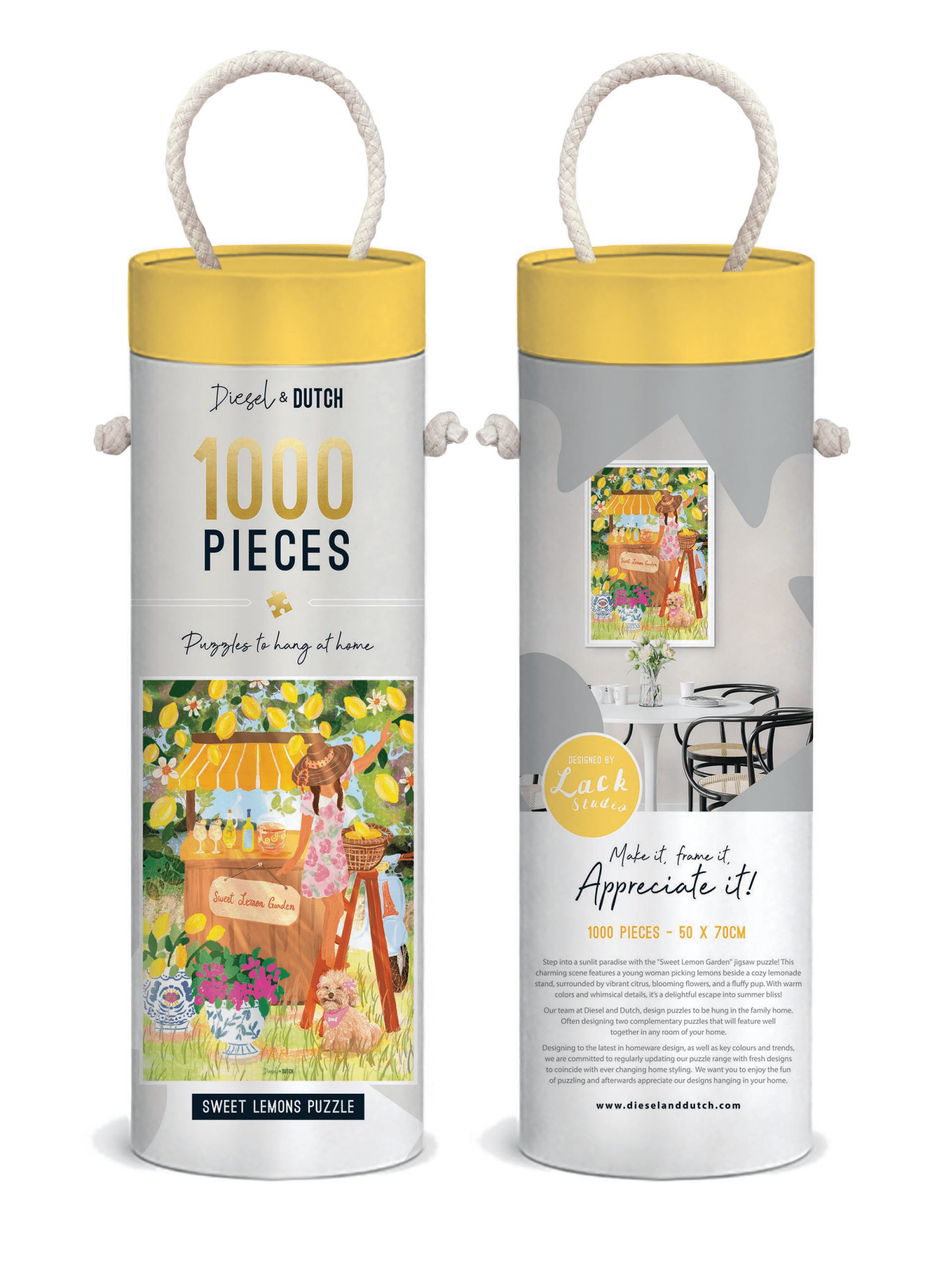 Diesel & Dutch Sweet Lemons 1000pc Wall Jigsaw Puzzle PUZ057 - Land to Coast