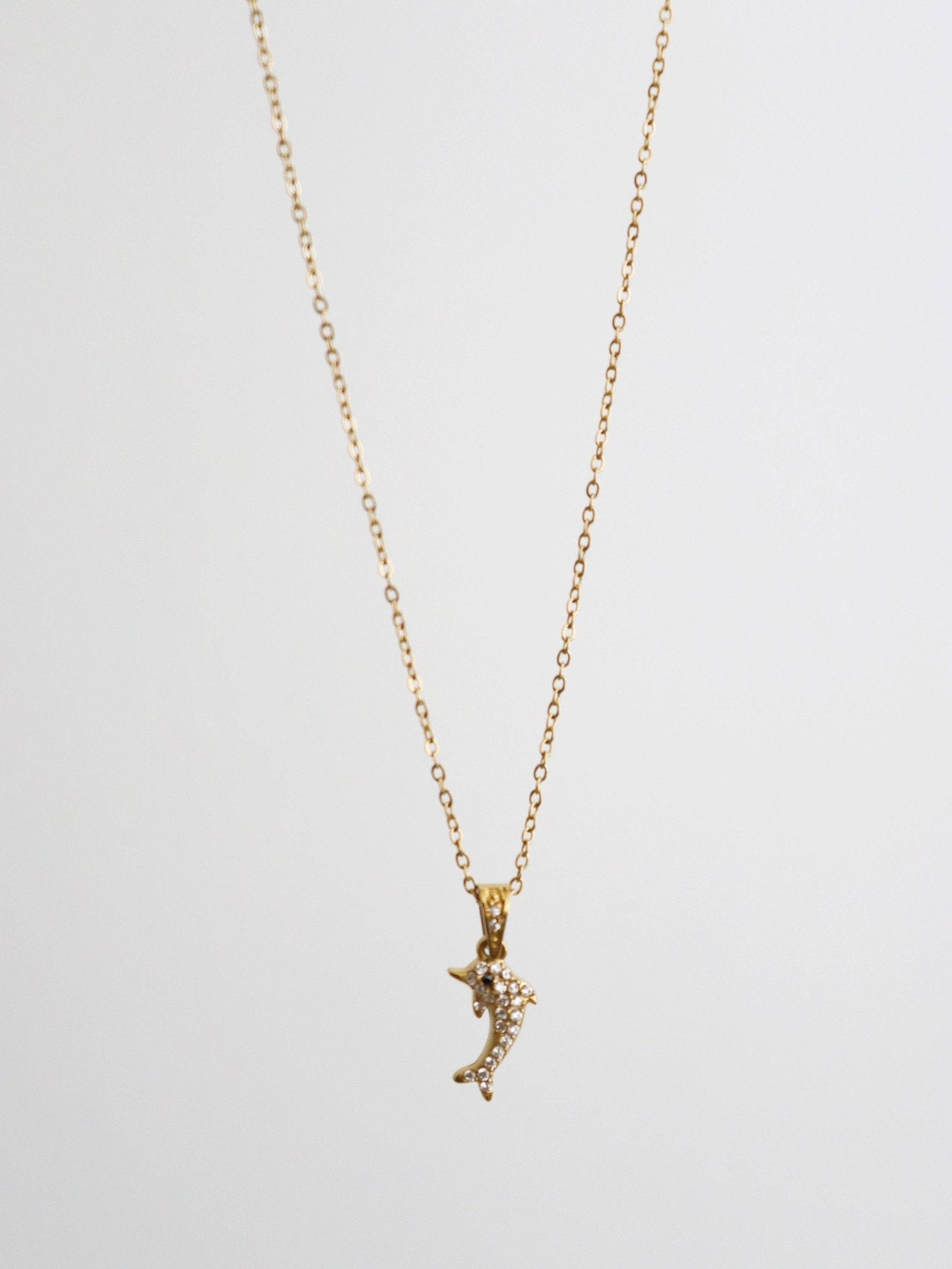 Dolphine 18K Gold Plated Necklace - Land to Coast