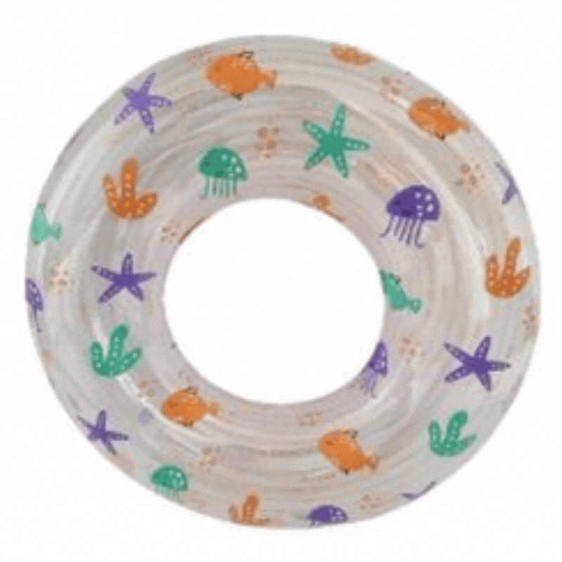 Swim Essentials Marine Magic Transparent Swim Ring 55cm 2024SE1007