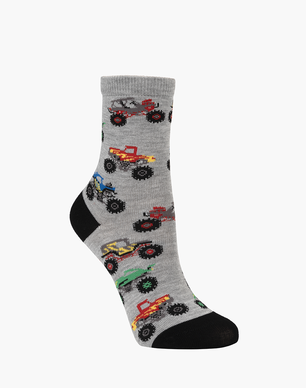 KIDS Fun Socks Grey Blue Red  LITTLE MONSTERS BAMBOO SOCK