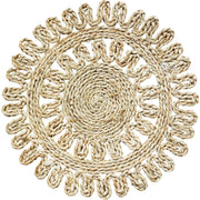Centre Piece Vintage Mat hand woven natural materials 50x50cm