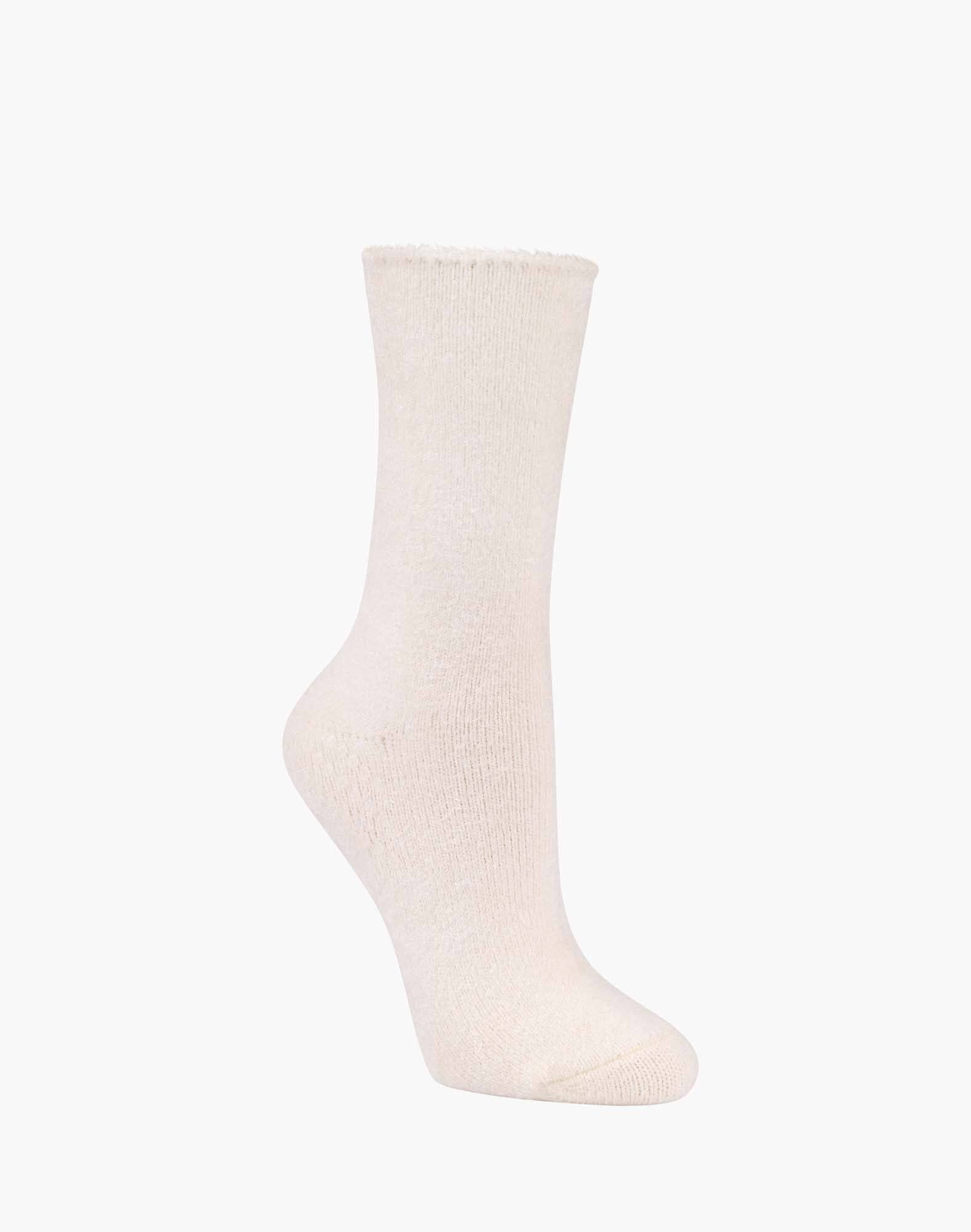 WOMENS Fun Socks Pink Mint Stripe SUPER SOFT FLUFFY BAMBOO BED SOCK
