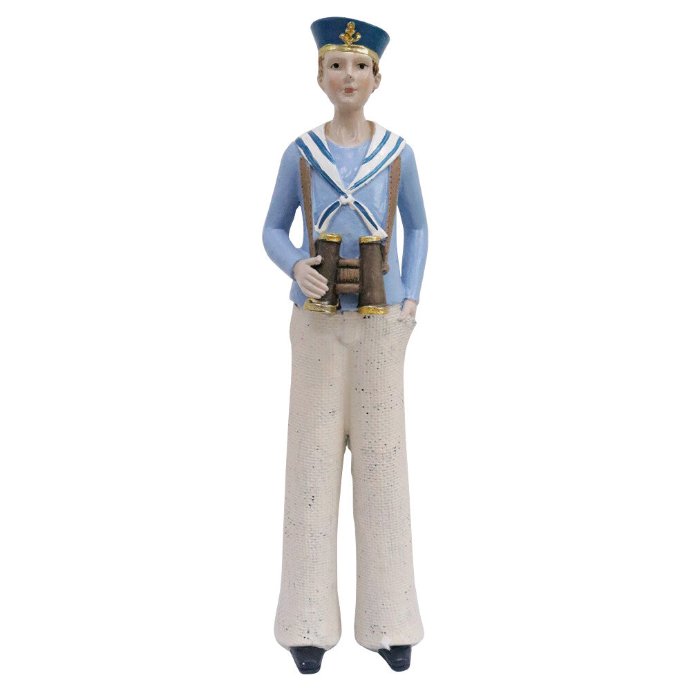 Decorative Figurine Sailor Charles Beach Coastal Gift 26cm tall hand painted