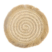 Placemat Panama handmade corn husk and sea grass coastal to contemporary Placemats 30cm Gift