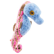 Foilkins Jr Blue Seahorse Stuffed Animal - 6" - Land to Coast