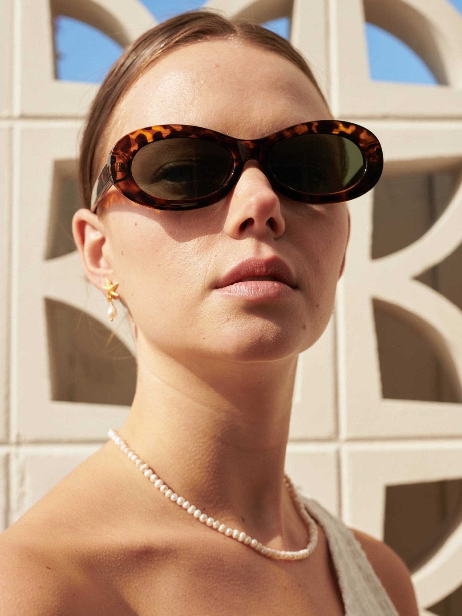 Freshwater Pearl Gold Plated Choker - Land to Coast