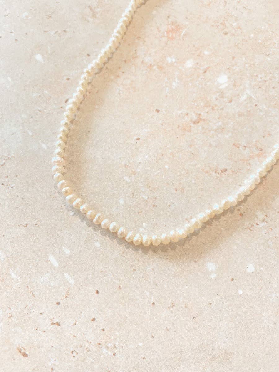 Freshwater Pearl Gold Plated Choker - Land to Coast