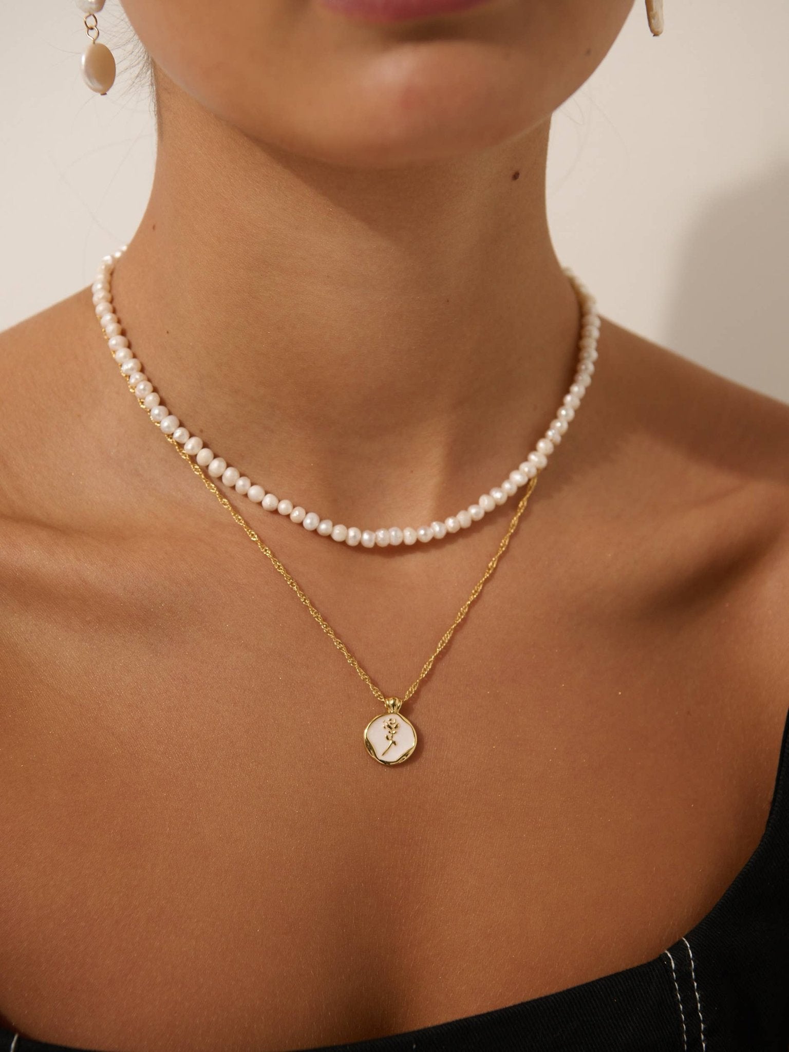 Freshwater Pearl Gold Plated Choker - Land to Coast