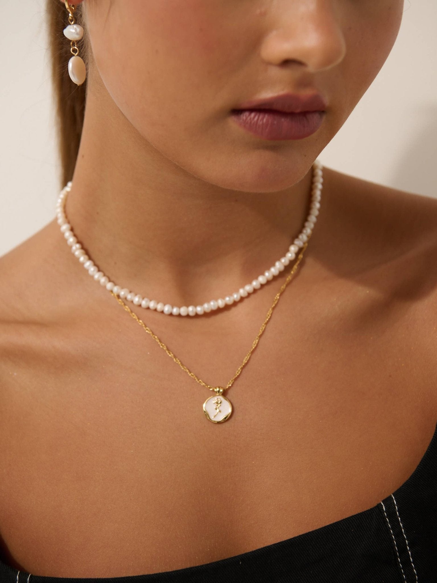 Freshwater Pearl Gold Plated Choker - Land to Coast