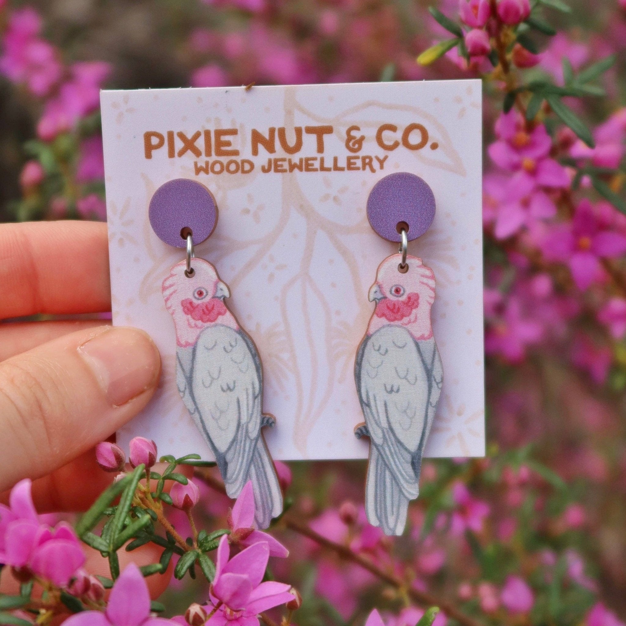 Galah Australian Bird Earrings - Land to Coast