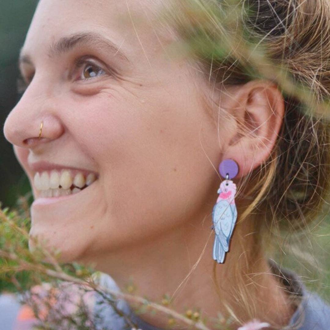 Galah Australian Bird Earrings - Land to Coast