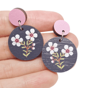 Geraldton Wax Australian Wildflower Earrings - Land to Coast