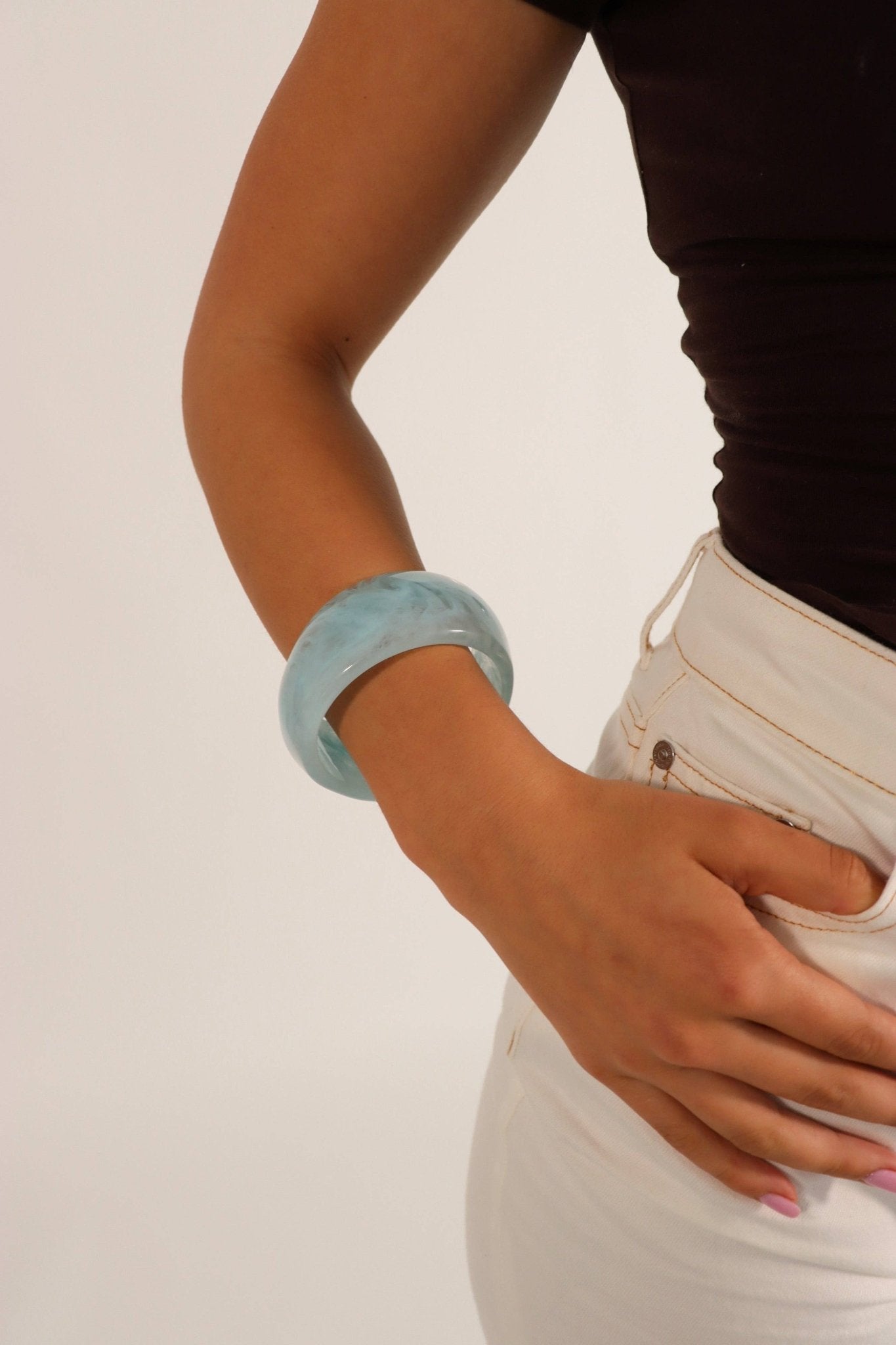 Glacia Resin Bangle - Land to Coast