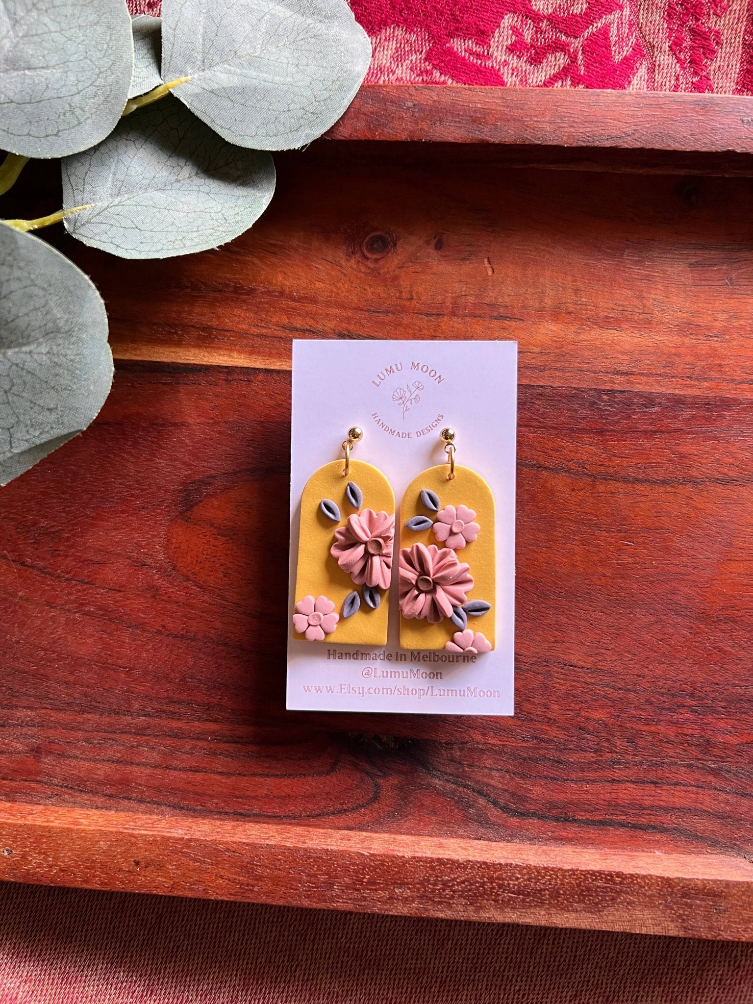 Grace Floral Earrings - Arch Shape - Land to Coast