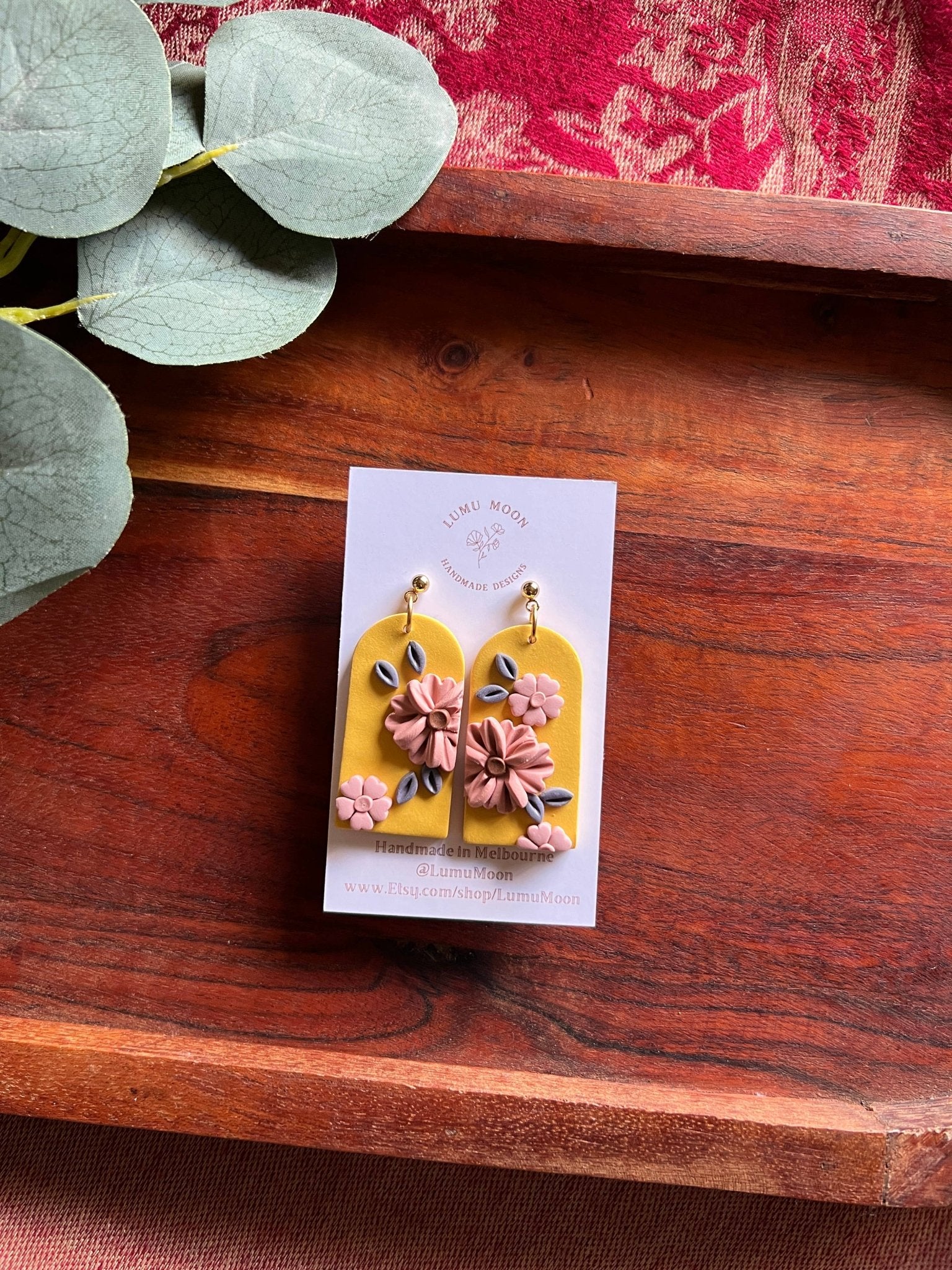 Grace Floral Earrings - Arch Shape - Land to Coast