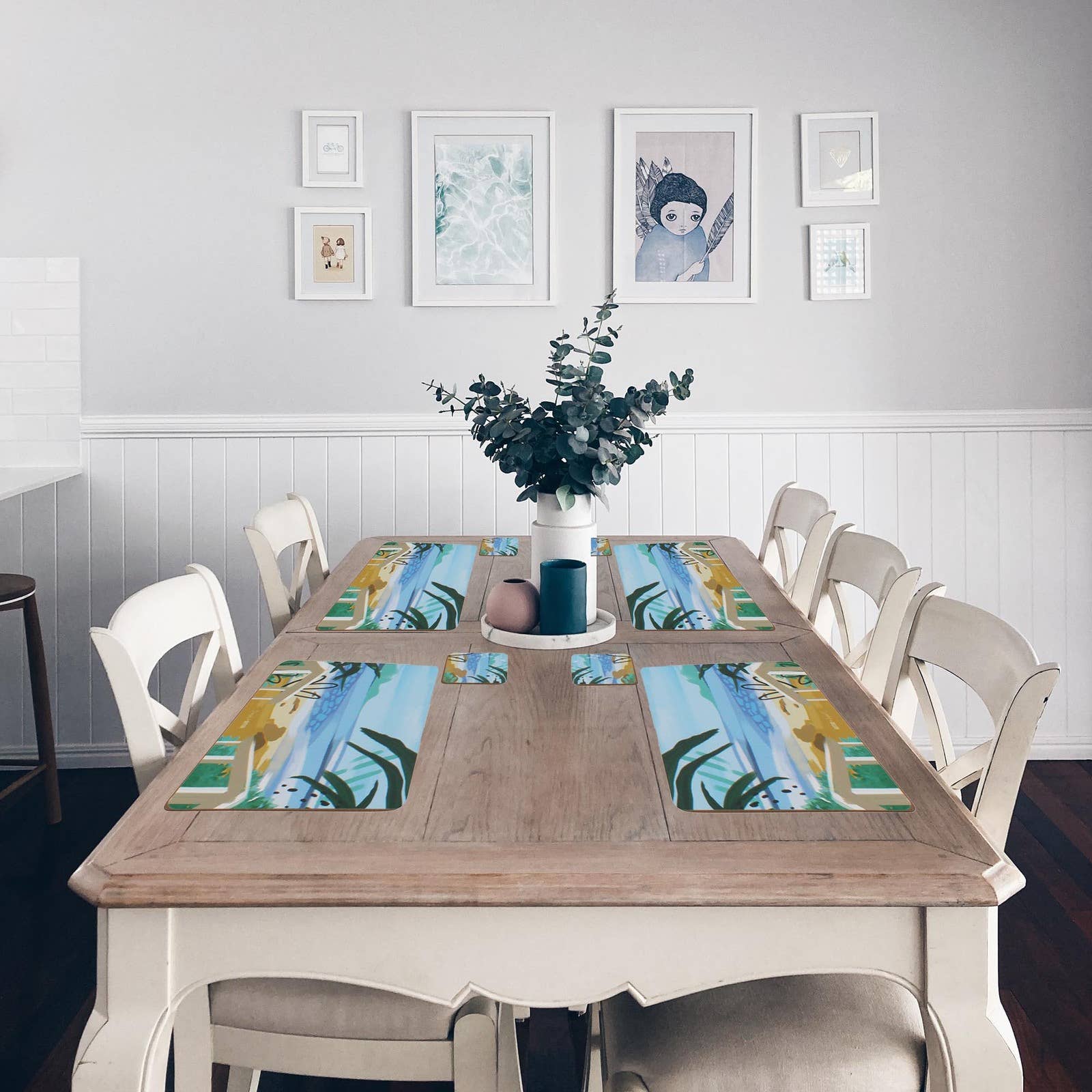Hamptons Coastal 4pc Placemat Set [4] - Land to Coast