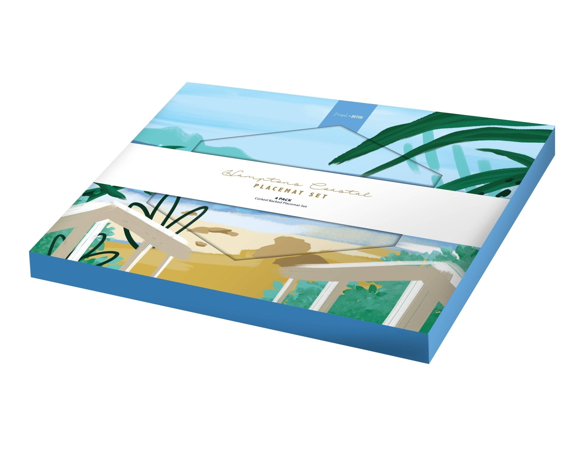 Hamptons Coastal 4pc Placemat Set [4] - Land to Coast