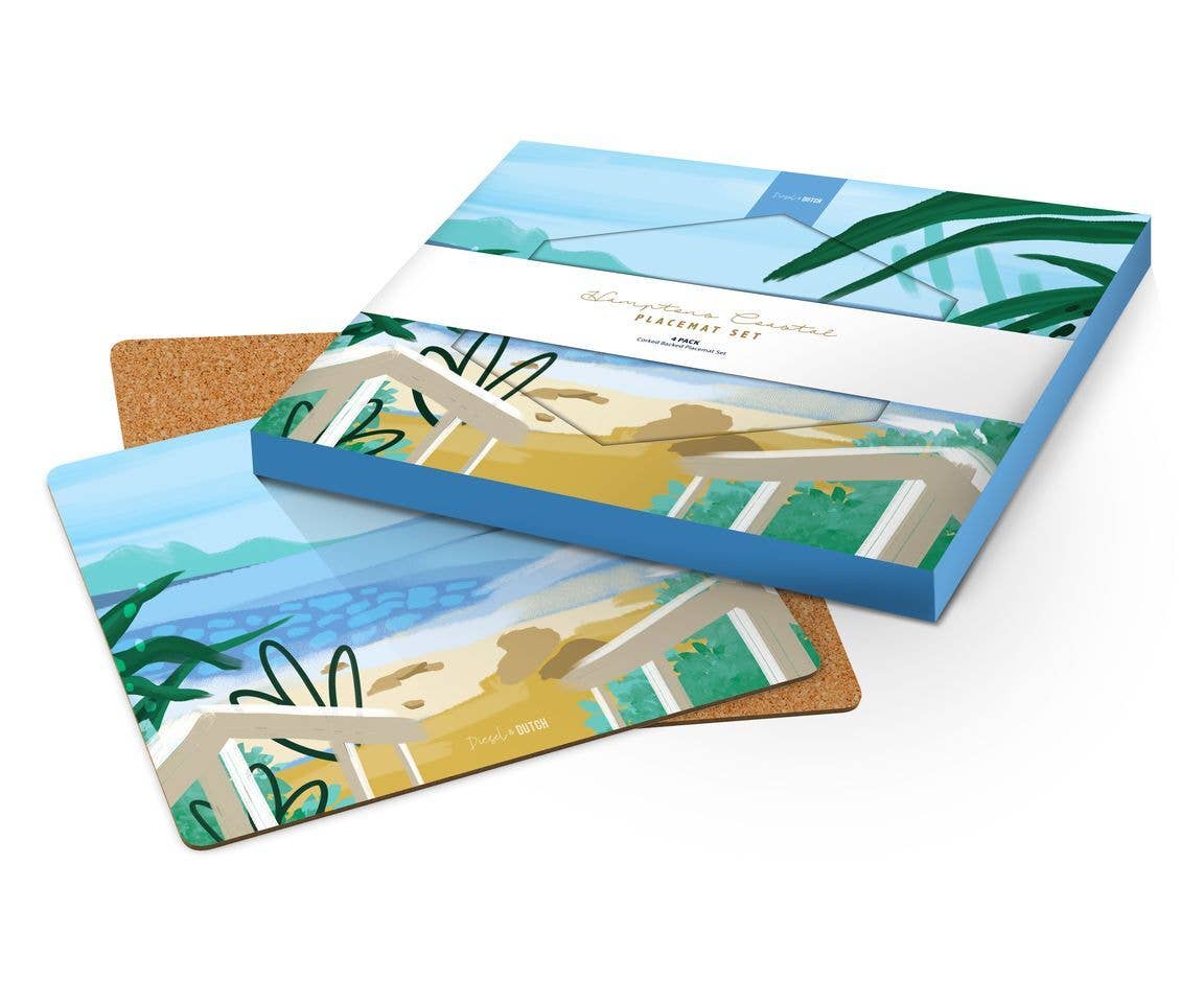 Hamptons Coastal 4pc Placemat Set [4] - Land to Coast