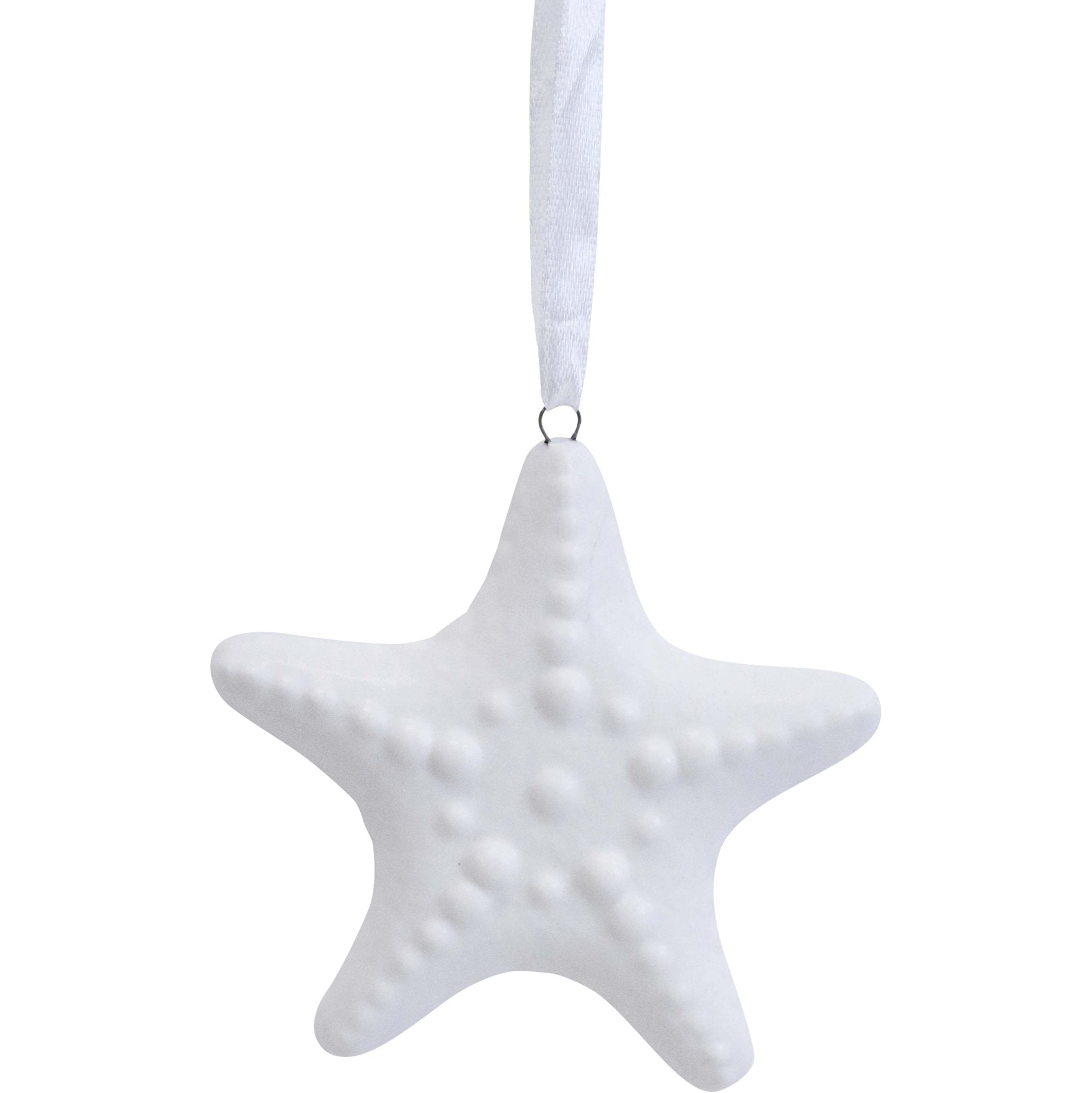 Hanging Starfish White - Land to Coast