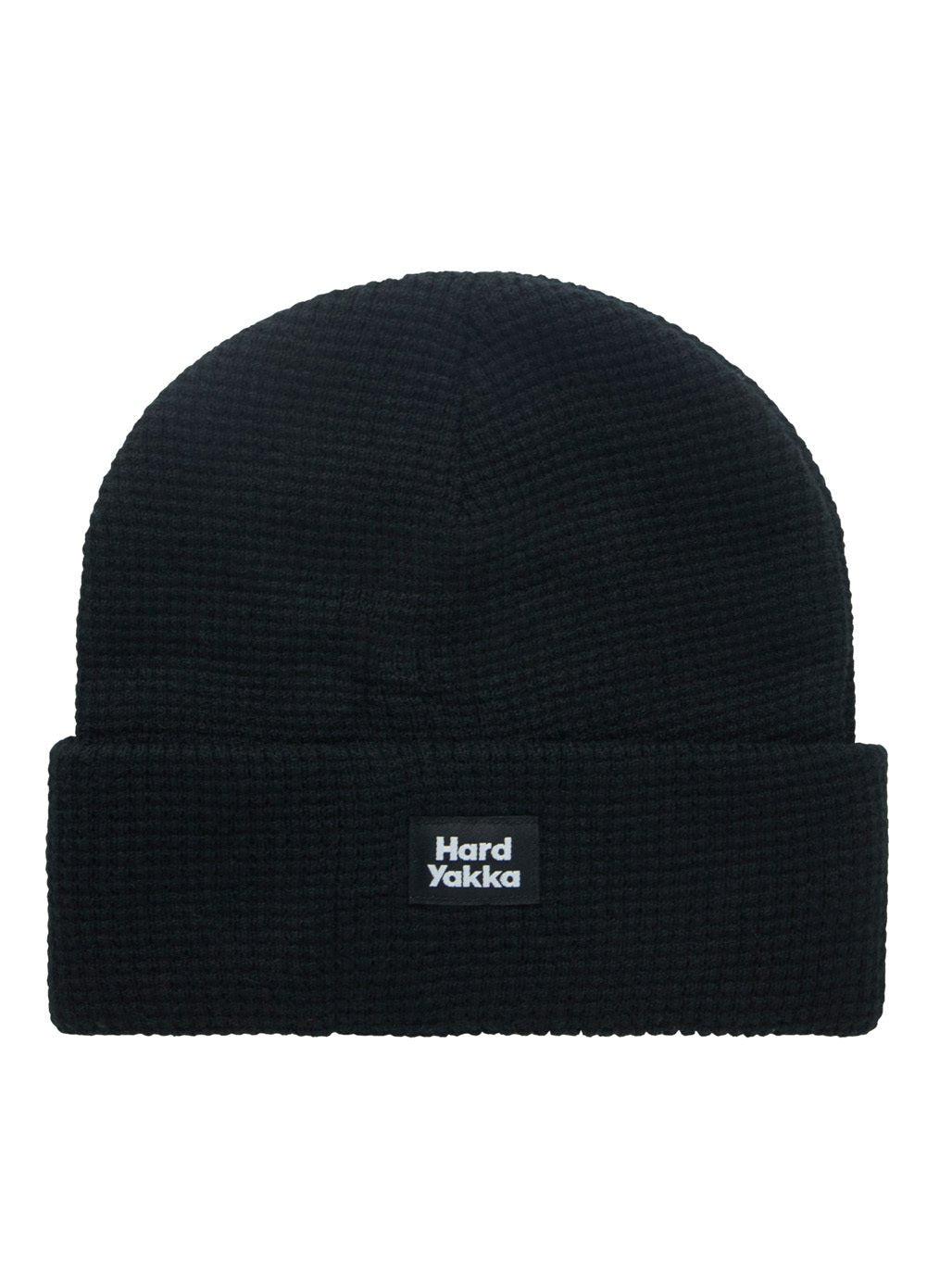 Hard Yakka 3056 Sock & Beanie Bundle 2 Pack Black Waffle Knit Beanie Crew Socks Y20110 - Land to Coast