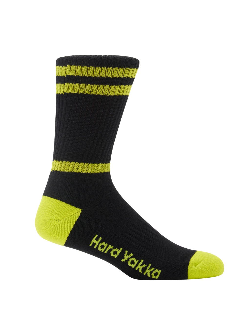 Hard Yakka 3056 Sock & Beanie Bundle 2 Pack Black Waffle Knit Beanie Crew Socks Y20110 - Land to Coast