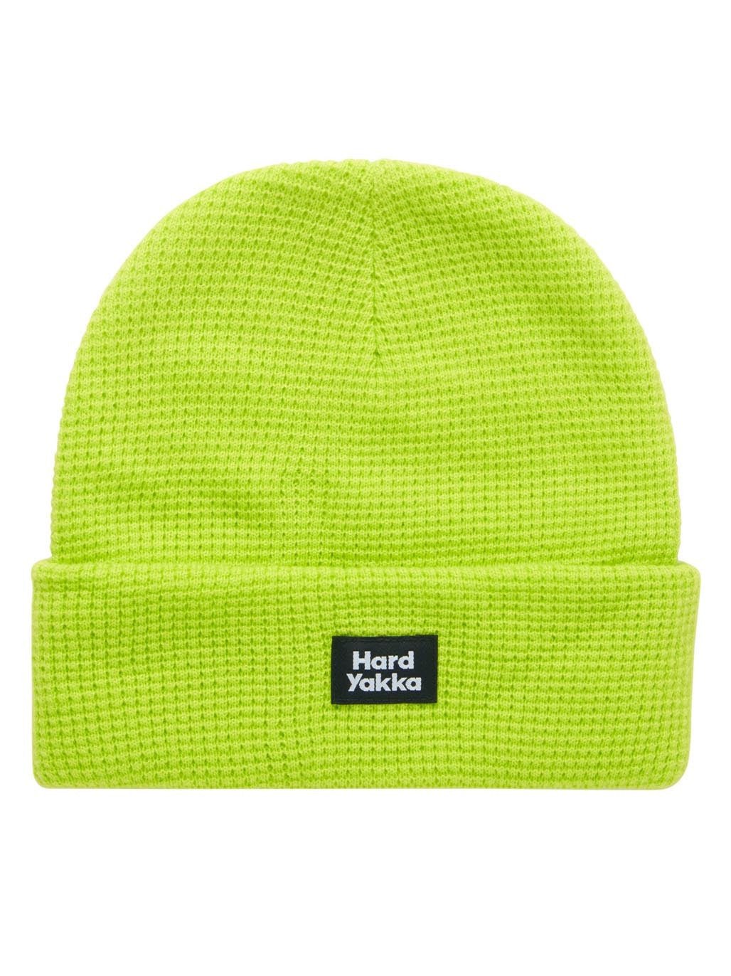 Hard Yakka 3056 Sock & Beanie Bundle 2 Pack Yellow Waffle Knit Beanie Crew Socks Y20110 - Land to Coast