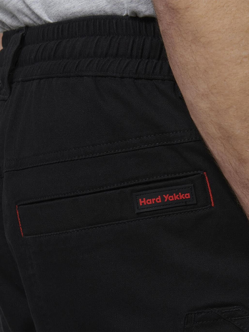 Hard Yakka 3056 ToughMaxx Work Mid Length Shorts Black Y05165 - Land to Coast