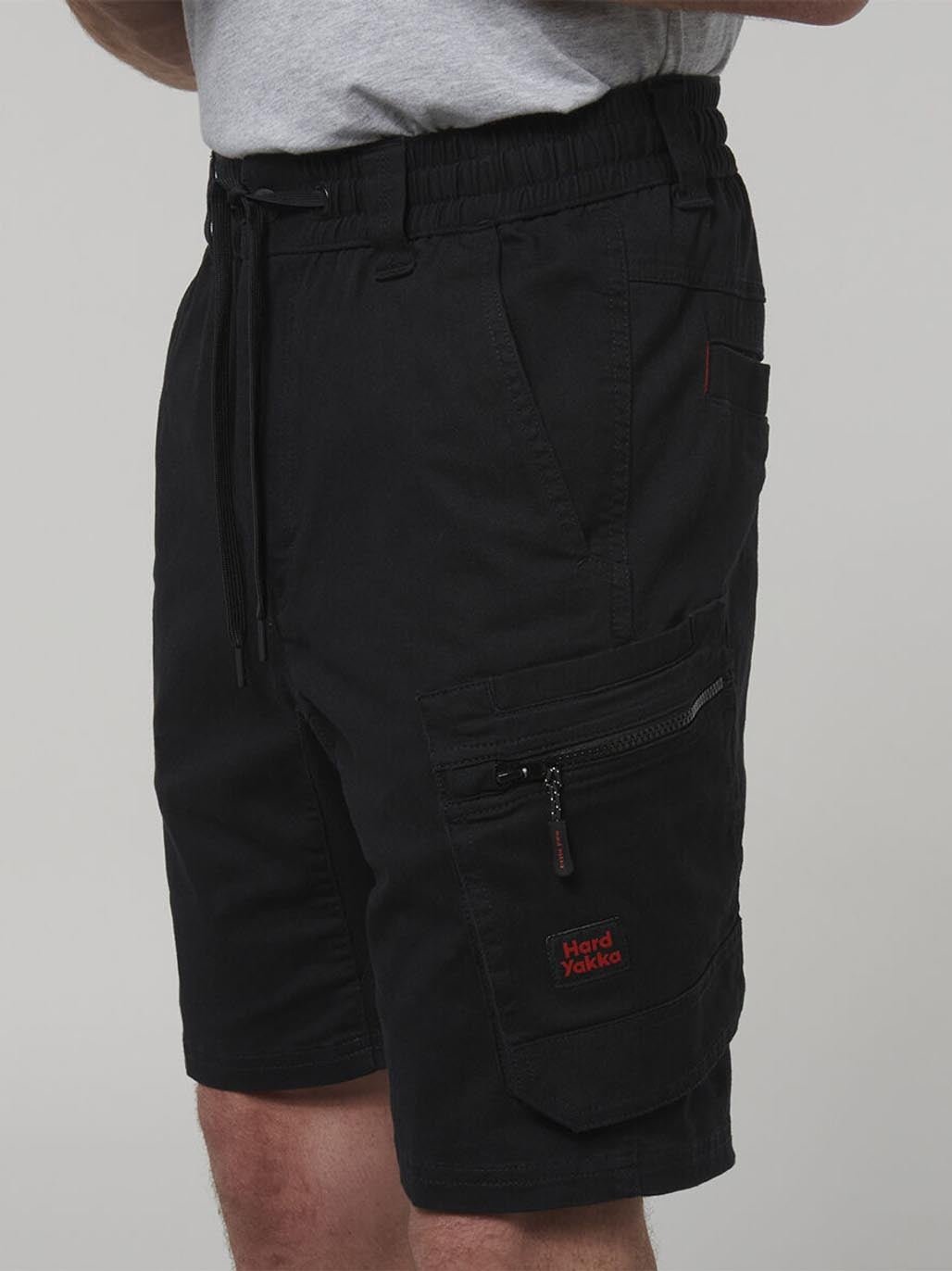 Hard Yakka 3056 ToughMaxx Work Mid Length Shorts Black Y05165 - Land to Coast