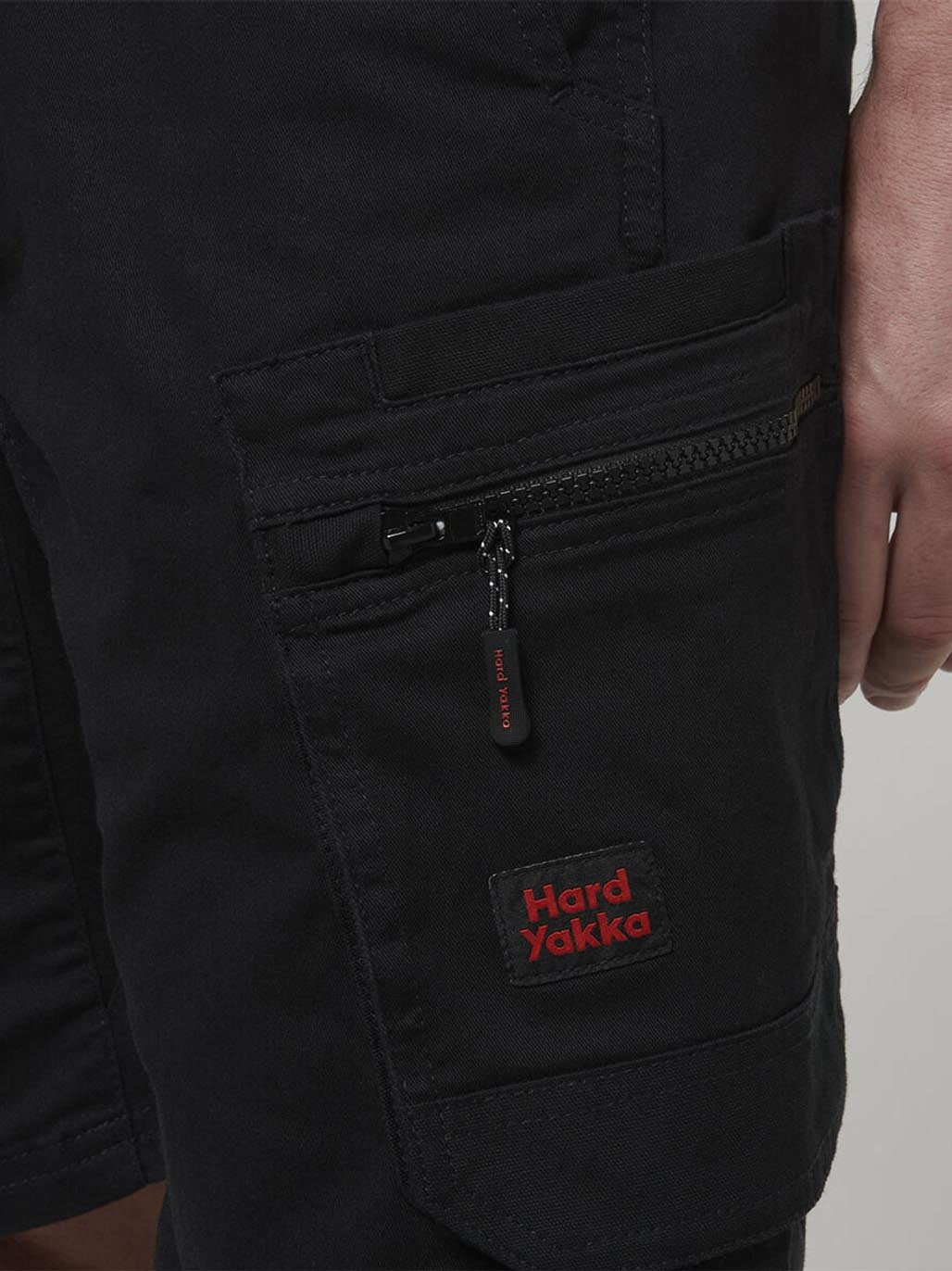 Hard Yakka 3056 ToughMaxx Work Mid Length Shorts Black Y05165 - Land to Coast