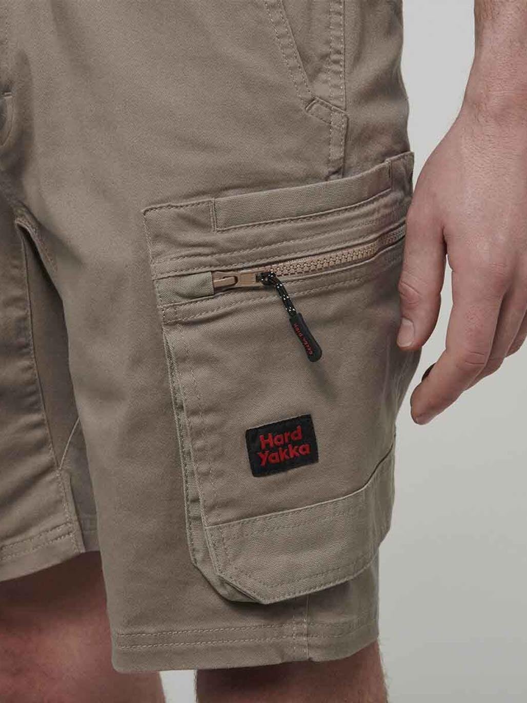 Hard Yakka 3056 ToughMaxx Work Mid Length Shorts Khaki Y05165 - Land to Coast